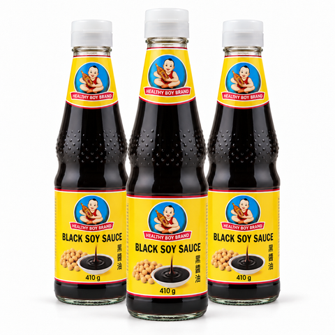 YWY Healthy Boy Black Soy Sauce | 410g × 3 Bottles