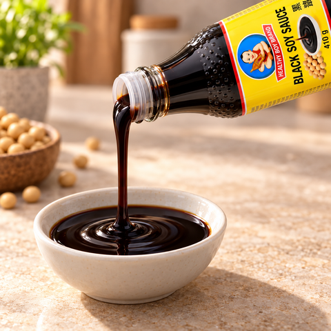 YWY Healthy Boy Black Soy Sauce | 410g × 3 Bottles