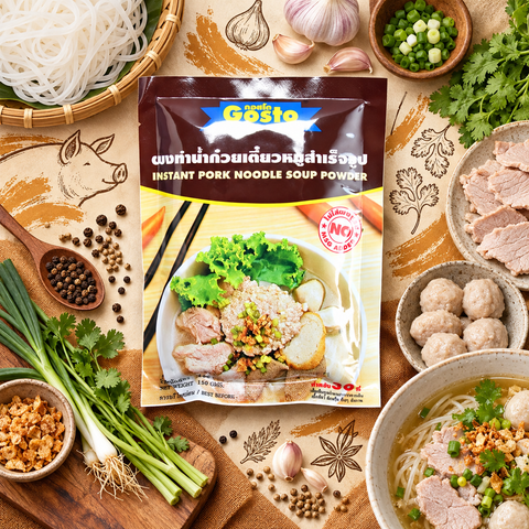 Gosto Instant Pork Noodle Soup Powder | 150g × 5 Packs