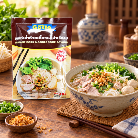 Gosto Instant Pork Noodle Soup Powder | 150g × 5 Packs
