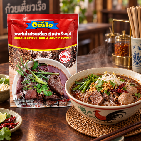 Gosto Instant Spicy Noodle Soup Powder | 208g × 5 Packs