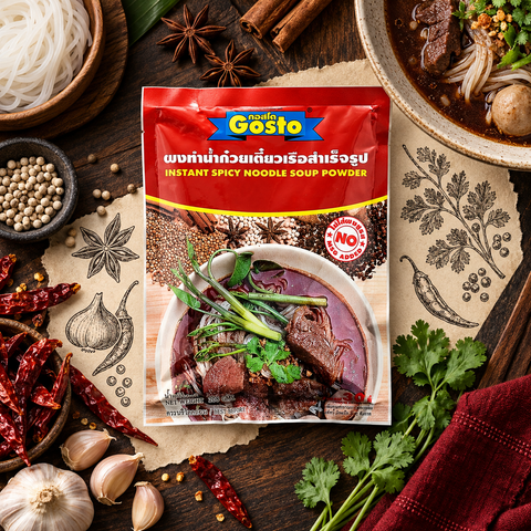 Gosto Instant Spicy Noodle Soup Powder | 208g × 5 Packs
