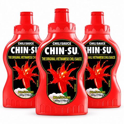CHIN-SU Original Vietnamese Chili Sauce | 500g × 3 Bottles
