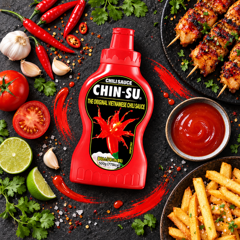 CHIN-SU Original Vietnamese Chili Sauce | 500g × 3 Bottles
