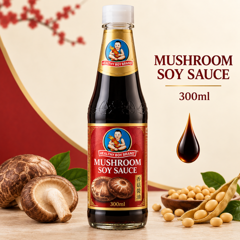 YWY Healthy Boy Mushroom Soy Sauce | 300ml × 2 Bottles