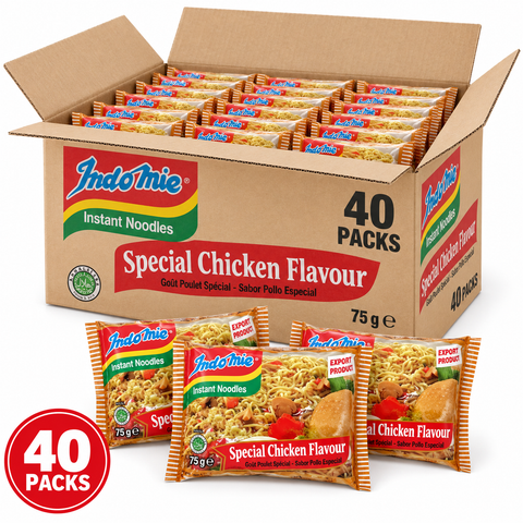 Indomie Special Chicken Flavour Instant Noodles 75g × 40 Packs (1 Box)