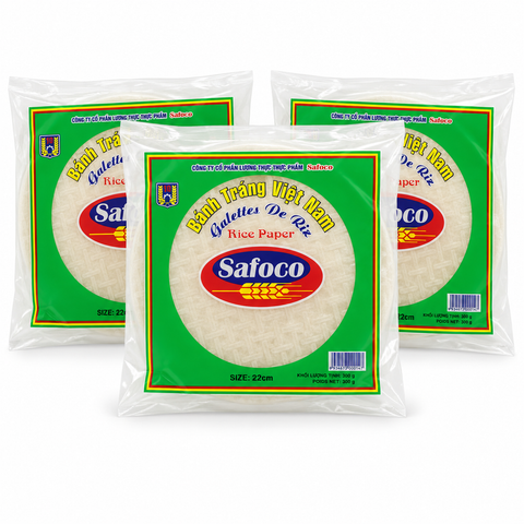 SAFOCO Vietnamese Rice Paper 22cm 300g × 3 Packs