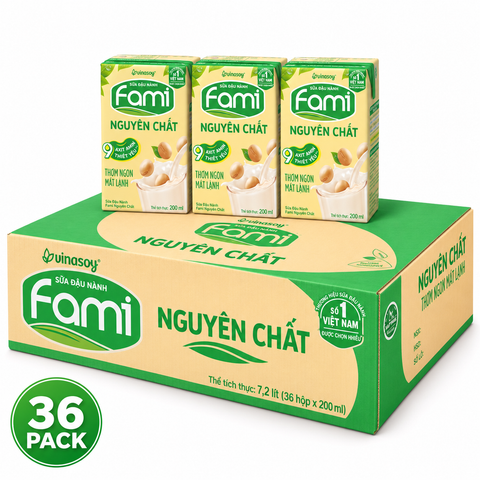 FAMI Original Soy Drink | 200ml × 36 Packs