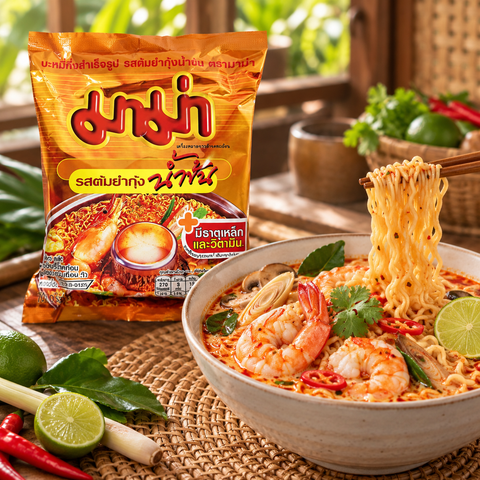 MAMA Shrimp Creamy Tom Yum Instant Noodles | 55g × 30 Packs