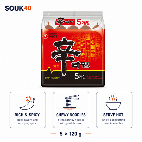 Nongshim Shin Ramyun 120g × 10 / 신라면