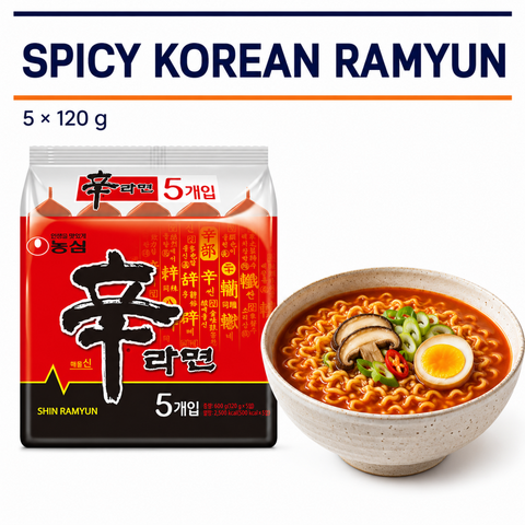 Nongshim Shin Ramyun 120g × 10 / 신라면